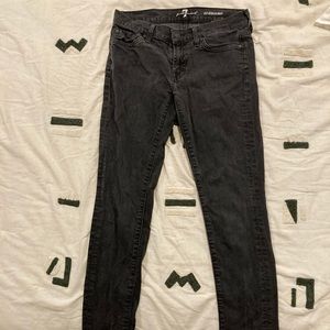 7forallmankind skinny jeans black